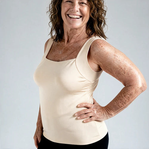 Built in bra shaper