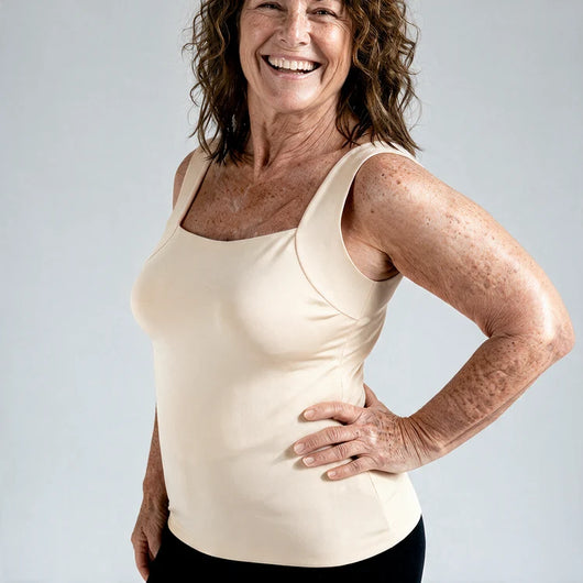 Built in bra shaper